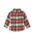 festive plaid holiday button down - baby version - Hatley boys shirt