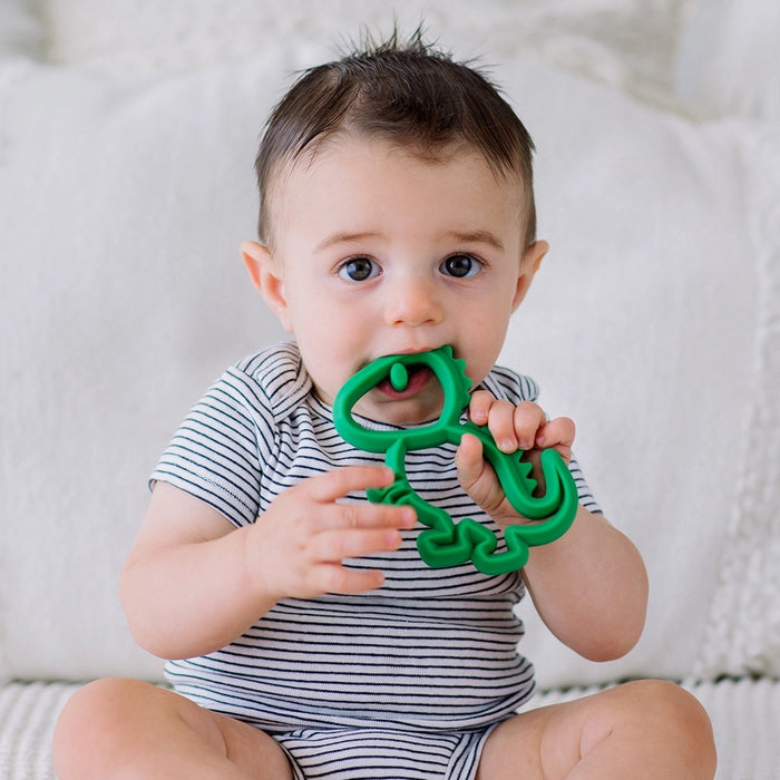 baby with teether