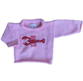 matching Pink Lobster Roll Neck Sweater