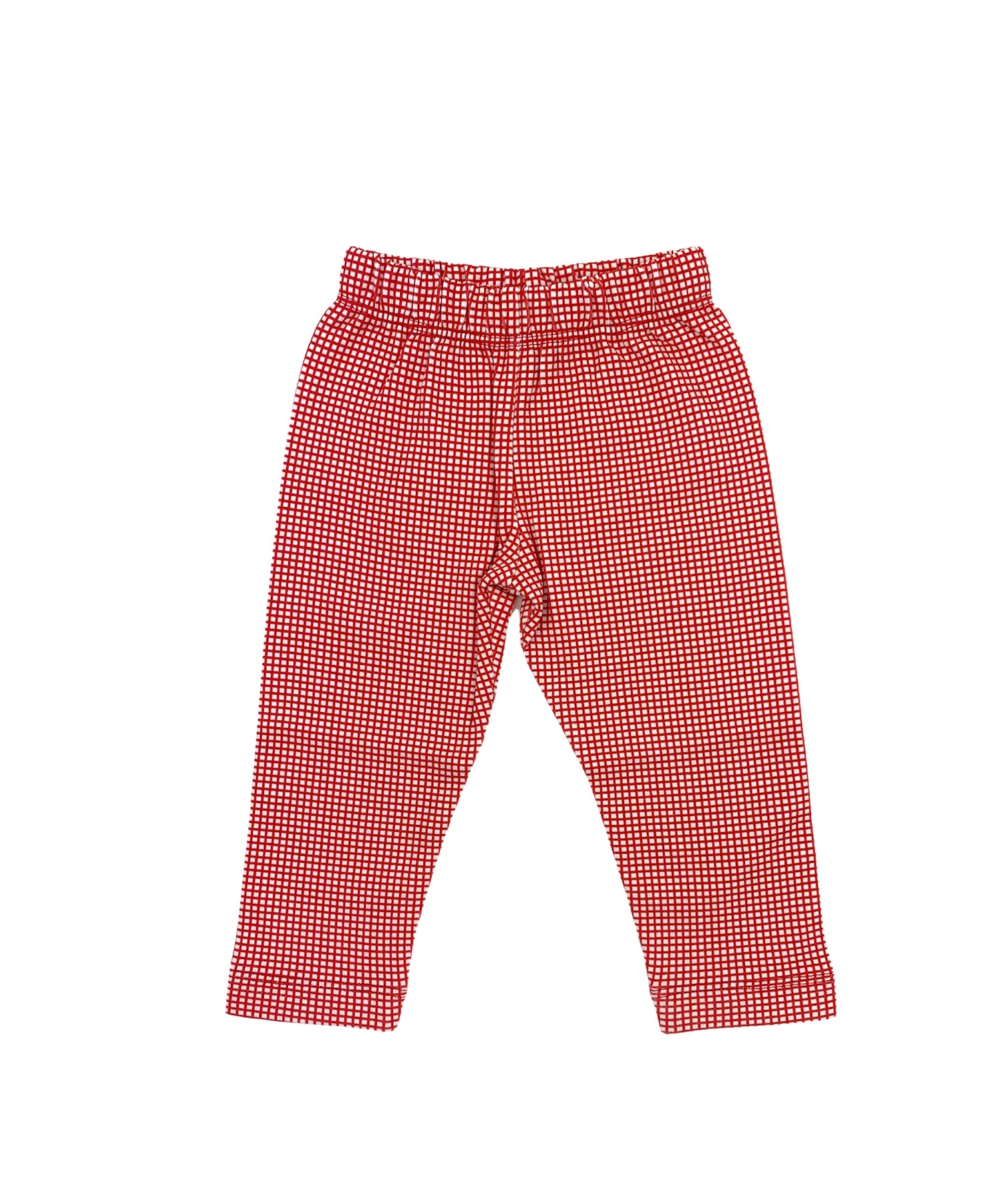 red gingham leggings