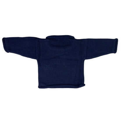 back of sweater plain navy