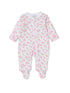 pink garden floral footie